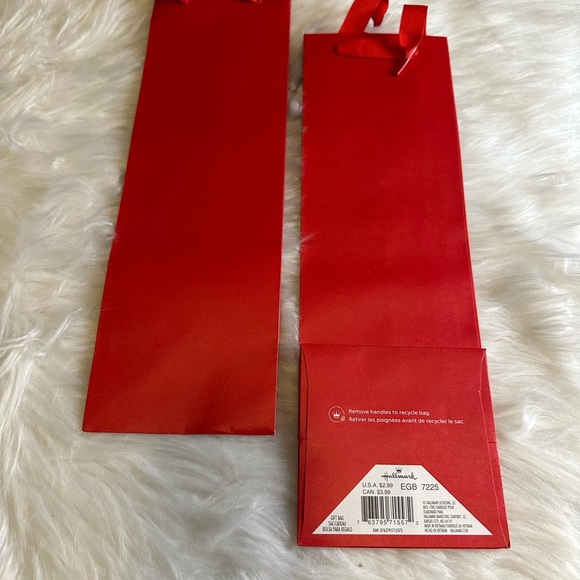 🧡10/$10 Red Gift Bags with Handles - Picture 1 of 2